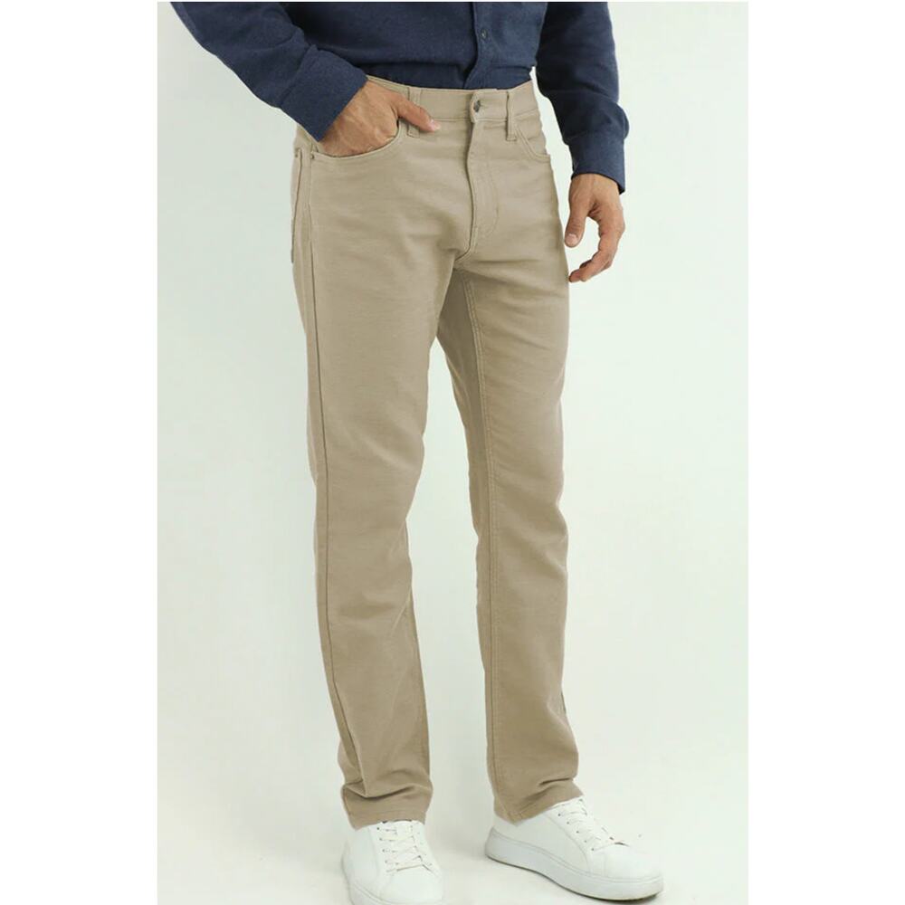 NEW - Jachs New York Men’s 5-Pocket Stretch Twill Straight Tan 30/34